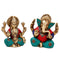 Brass Lord Ganesh Laxmi Idol Murti Statue