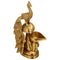 Peacock Sculpture Brass Oil Lamp Diya Stand Showpiece