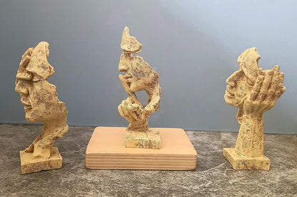 Modern Human Face Expression Decorative Showpiece