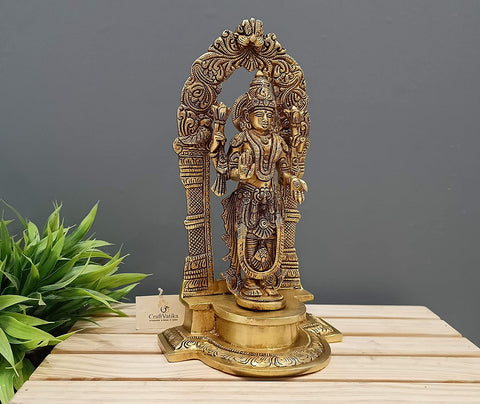 Blessing Lakshmi Idol Standing Sculpture Decorative Statue