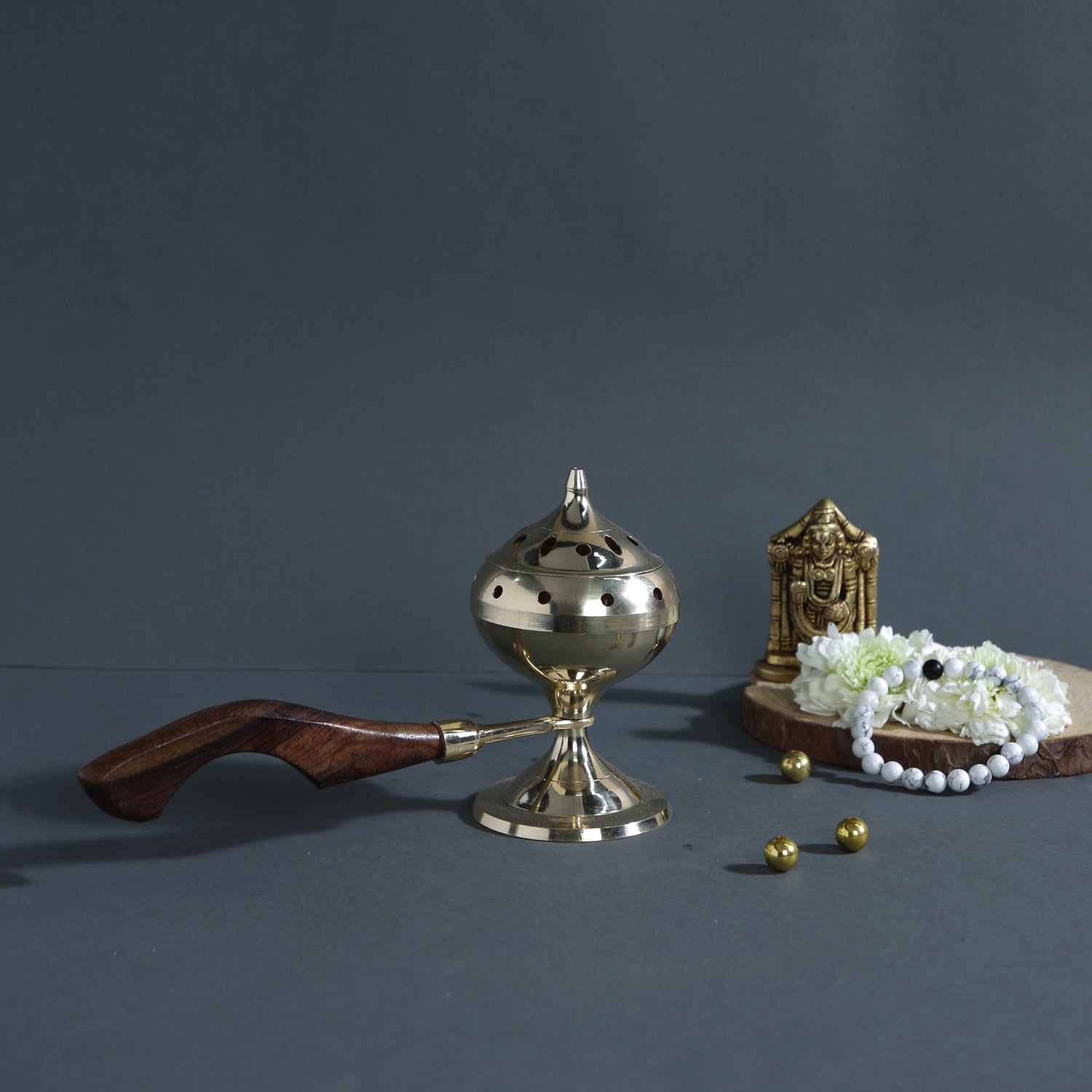 Brass Dhoop Dani Incense Burner Holder 