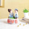 Resin Sitting Couple Table Top Showpiece CPLMAS116