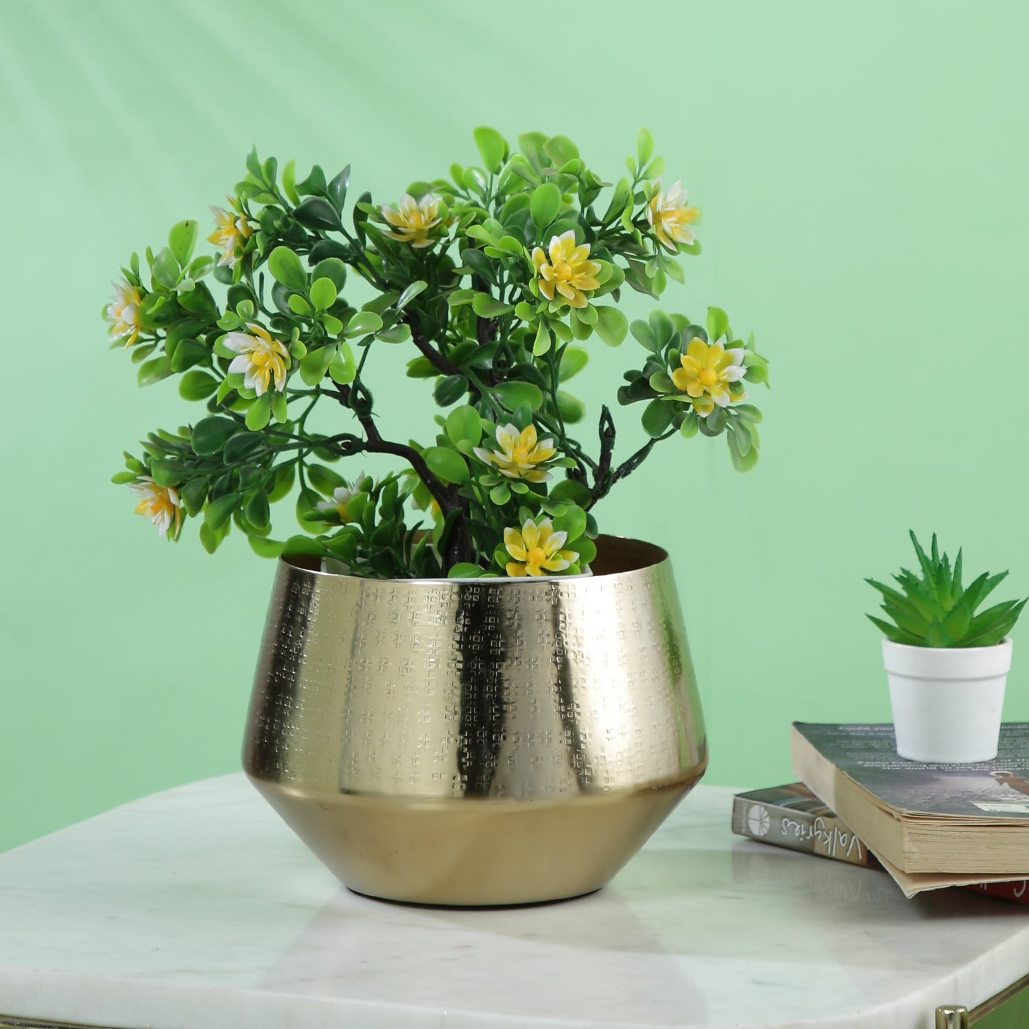 Metal Planter Pots Flower Vase for Indoor, DFMS468