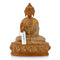 Brass Blessing Buddha Idol With Scared Kalash On Lotus Statue