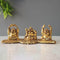 Metal Laughing Buddha Idol Statue Showpiece