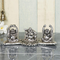 Oxidized Metal Laughing Buddha Idols Showpiece Plate