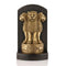 Brass & Wooden Ashok Chakra Pillar Desk Showpiece