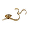 Metal Om Diya Oil Lamp with Golden Finish