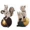 Resin Squirrels Showpiece for Decoration (Set of 2)