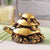 Polyresin Figurine of Triple tiered Turtles Worship Showpiece