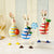 Metal Rabbit Egg Animal Painted Showpiece