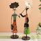 Metal Fashion Dolls With Umbrella Statue