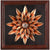 Metal Sunflower On MDF Panel Wall Hanging Showpiece