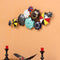 Metal 3D Multicolor Umbrella Wall Hanging Showpiece