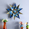 Metal Star Flower Mounted Wall Hanging Showpiece