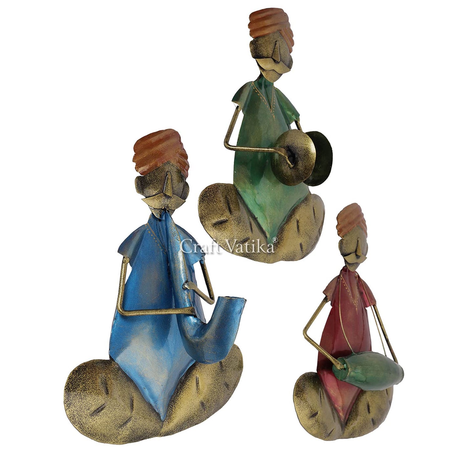 Rajasthani Musician Sculpture Wall Hanging