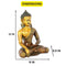 Brass Meditating Buddha Idol Showpiece Statue Bbs295