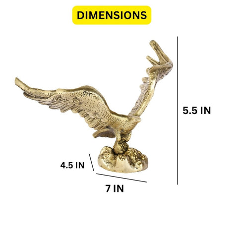 Brass Eagle Decorative Showpiece Dfbs167