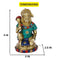 Bajrang Bali Sitting Idol With Gada On Shoulder Murti Showpiece