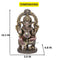 Ganesha Sitting On Throne Resin Statue Kc299