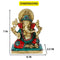 Brass Blessing Ganesh Idol Statue With Turquoise Stone Gts222