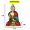 Multicolored Blessing Buddha Idol Showpiece Bts192-New