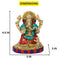 Handmade Brass Lord Ganesha Idol With Stone Work Gts180