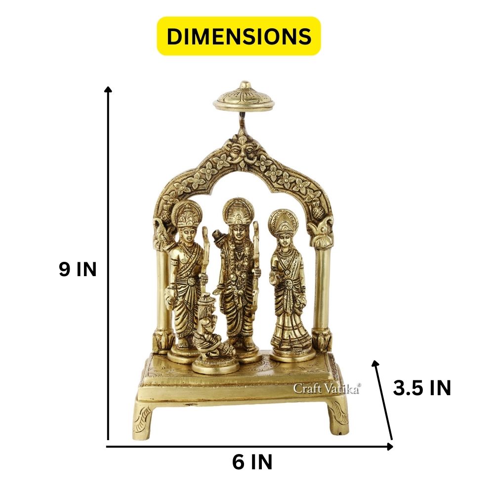 Ram Darbar Statue God Ram Sita Laxman Hanuman Singhasan Showpiece Rdbs103