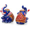 Metal Hand Painted Pair Of Elephants With Meenakari Work Showpieces