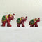 Family of Elephant Metal Statues Showpiece (Set of 3)