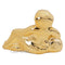 Gold Platted Ganesha in Lying Sculpture Resin Figurine