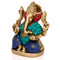 God Ganpati Brass Idol in Blessing sculpture Worship Statue