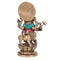 Brass Kan Drishti Ashtabhuja-dhari Ganesh Idol Statue