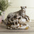 Tiger Statue With Family Animal Polyresin Figurine Lamas103