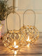 Metal Cage Round Tealight Candle Holder