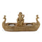 Resin Ganesh Idol on Swan Boat with Tealight Holder