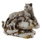 Tiger Statue With Family Animal Polyresin Figurine Lamas103