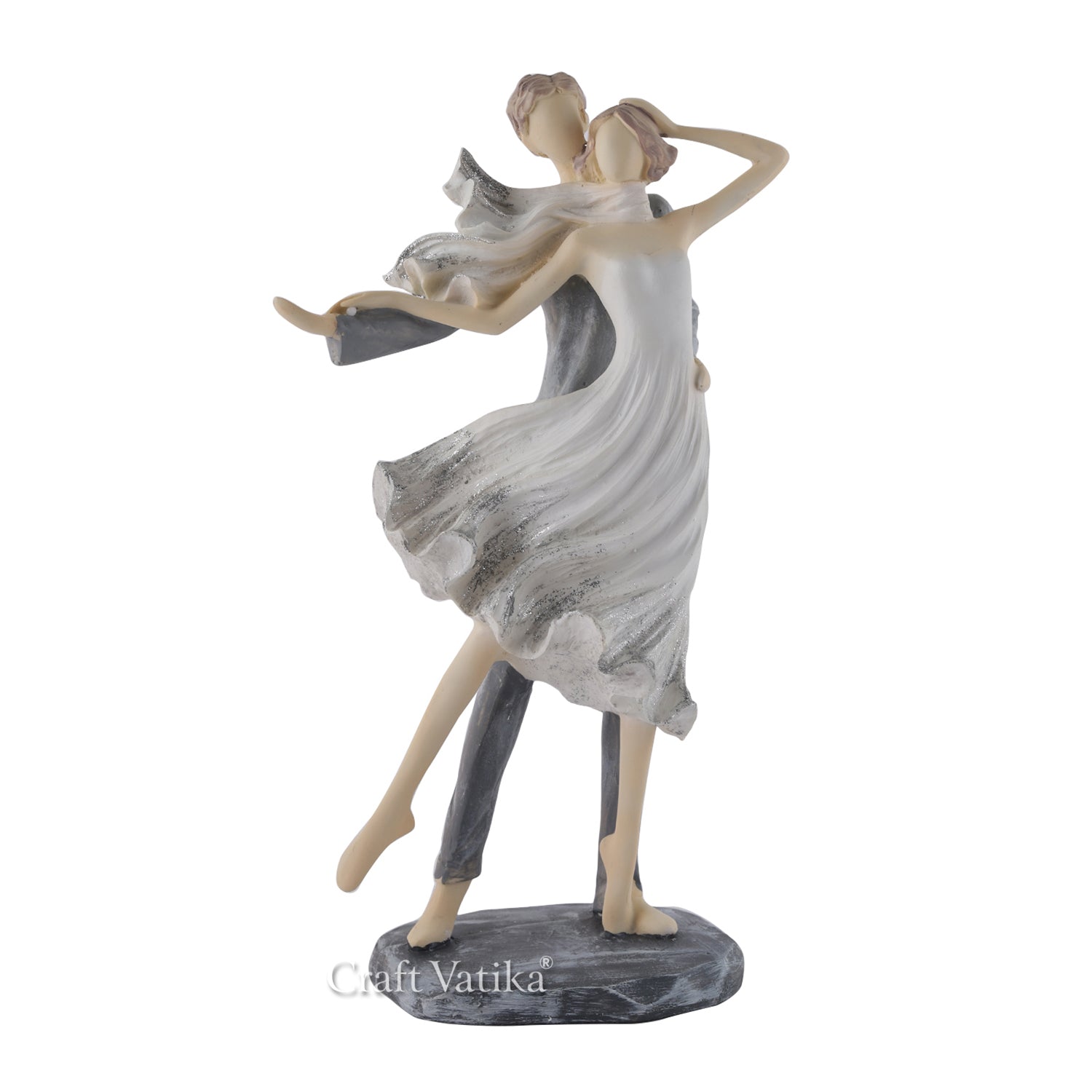 Polyresin Love Couple Dancing Statue
