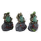 Resin Frog Showpiece For Home Decor ( Set of 3)