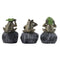 Resin Frog Showpiece For Home Decor ( Set of 3)