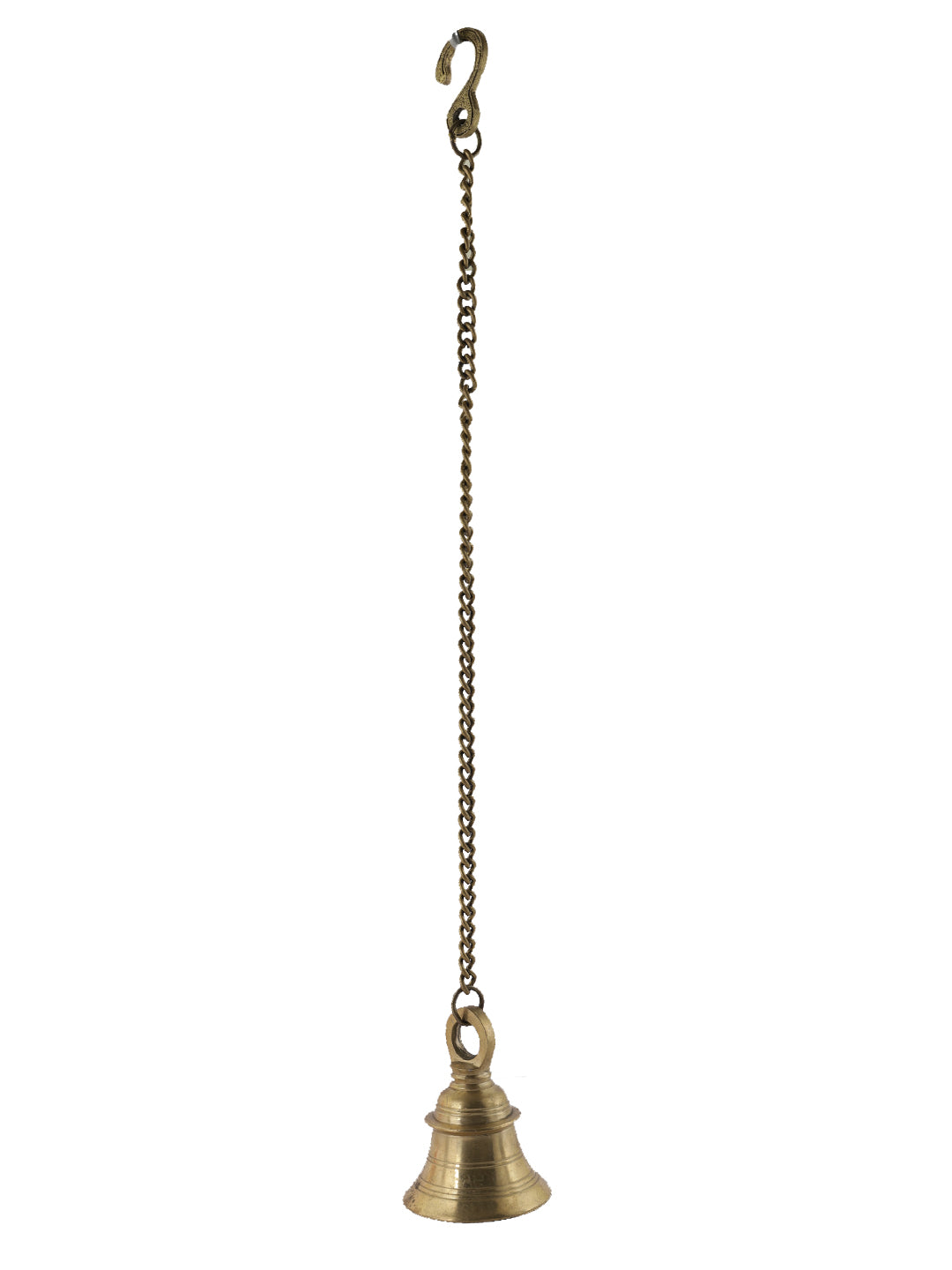 Golden Brass Hanging Bell Ghanti for Temple