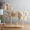 Polyresin Horse with Uplifted Leg Standing Showpiece, DFMAS411