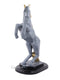 Polyresin Horse with Uplifted Legs Standing Showpiece