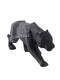 Geometric Polyresin Black Panther Decorative Showpiece