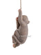 Polyresin Hanging Monkey on Rope Statue Figurine