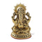 Gold platted Blessing Sculpture of Ganesha Worship Statue