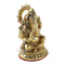 Gold platted Blessing Sculpture of Ganesha Worship Statue