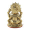 Gold platted Blessing Sculpture of Ganesha Worship Statue