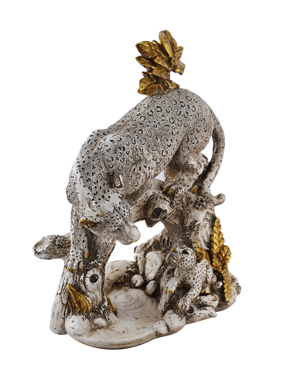 Polyresin Family of Panther Home Decorative Figurine