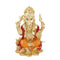 Gold Plated Idol of Ganesha Car Decorative Showpiece